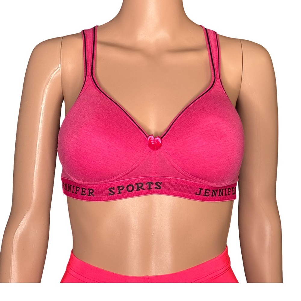 Jennifer Pink Racerback Sports Bra 34C